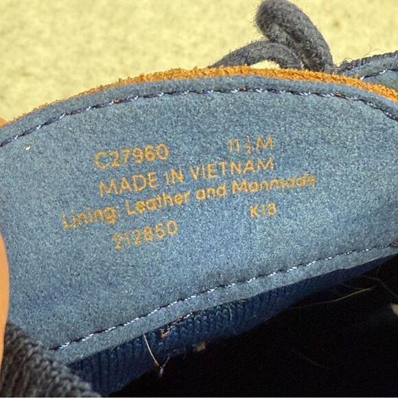 Cole Haan Men Shoe Size 11.5 Navy Blue Knit Original Grand Wingtip Oxford C27960 - Picture 9 of 9